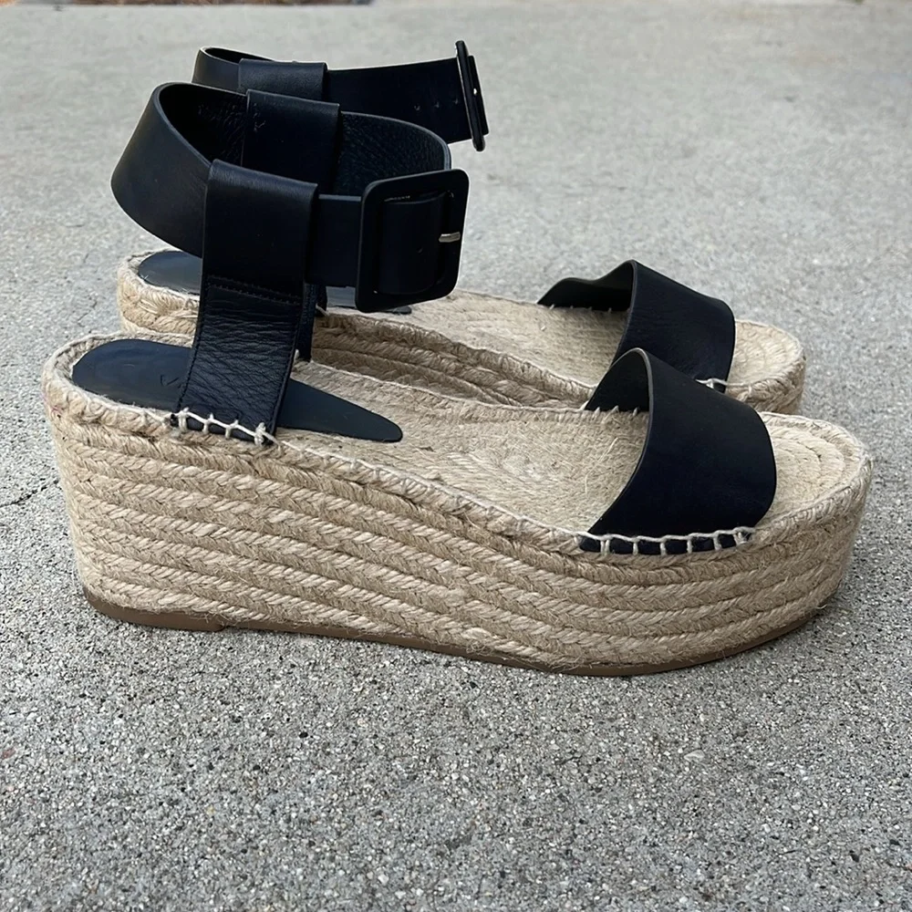 Vince Abby Leather Espadrille Sandal